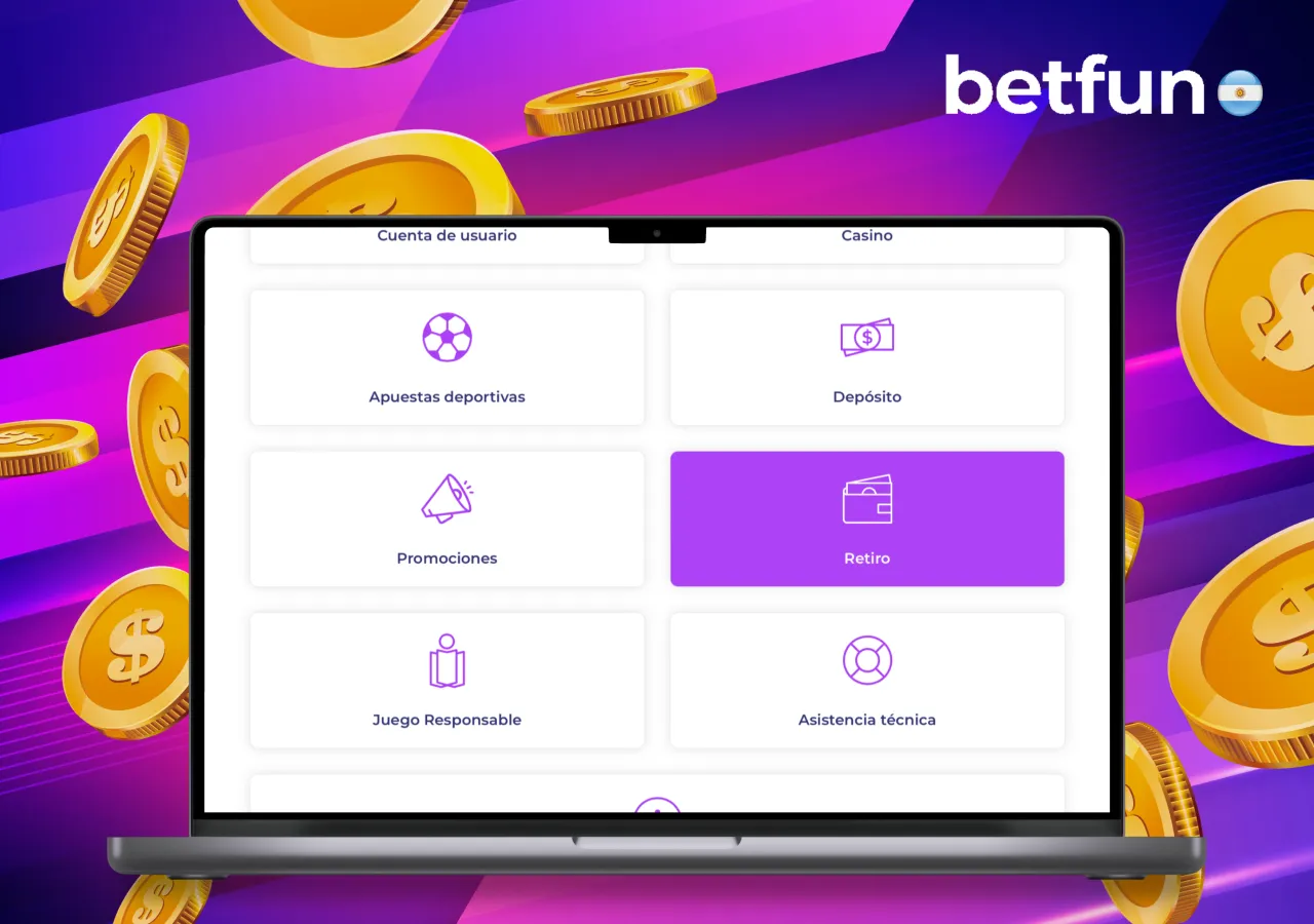 Métodos de pago disponibles en Betfun Casino